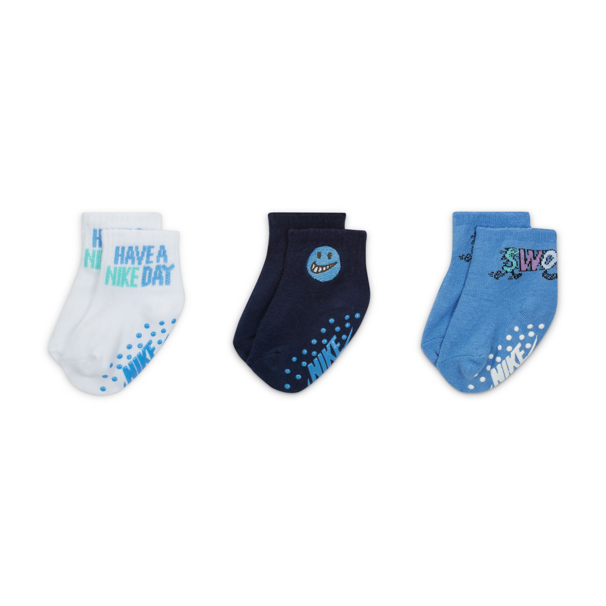 Nike "Art of Play" Gripper Ankle Socks (3 Pairs) image number 0