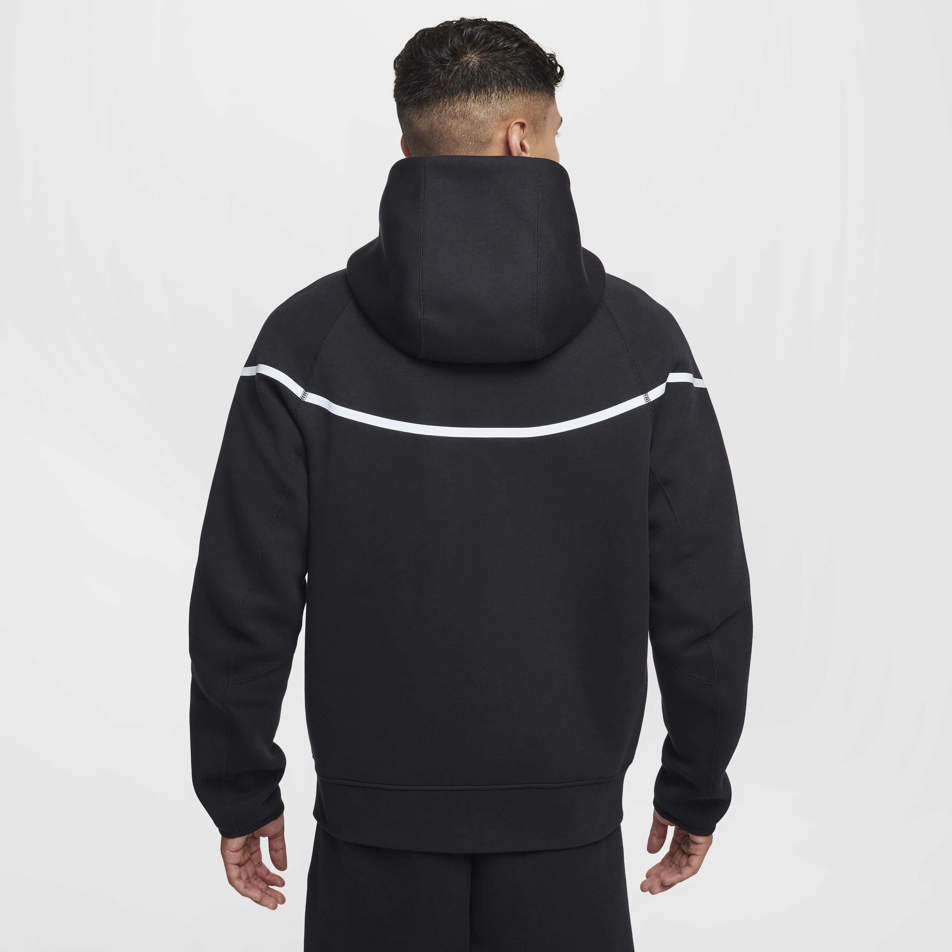 Buy Nike Tech Windrunner Men s Reflective Design Details Fleece Full Zip Jacket Black Nike Saudi Official