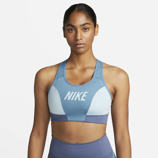 Women's Collection-Nike, Nike Swoosh, Women's Medium-Support 1-Piece Pad Logo Sports Bra