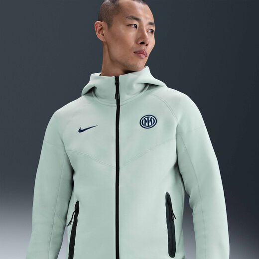 Inter Milan-Nike, Inter Milan Tech Windrunner, Men's Nike Football Fleece Full-Zip Hoodie