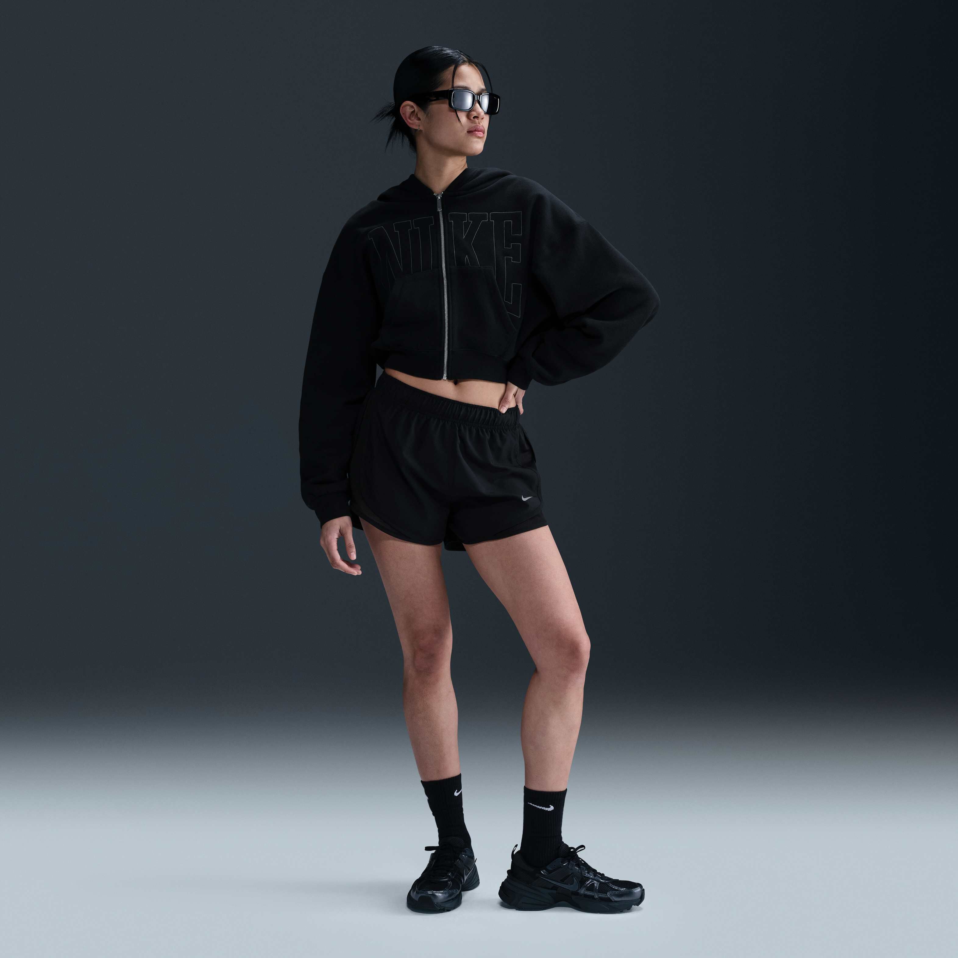 Buy Nike Sportswear Women's Full-Zip Cropped French Terry Hoodie