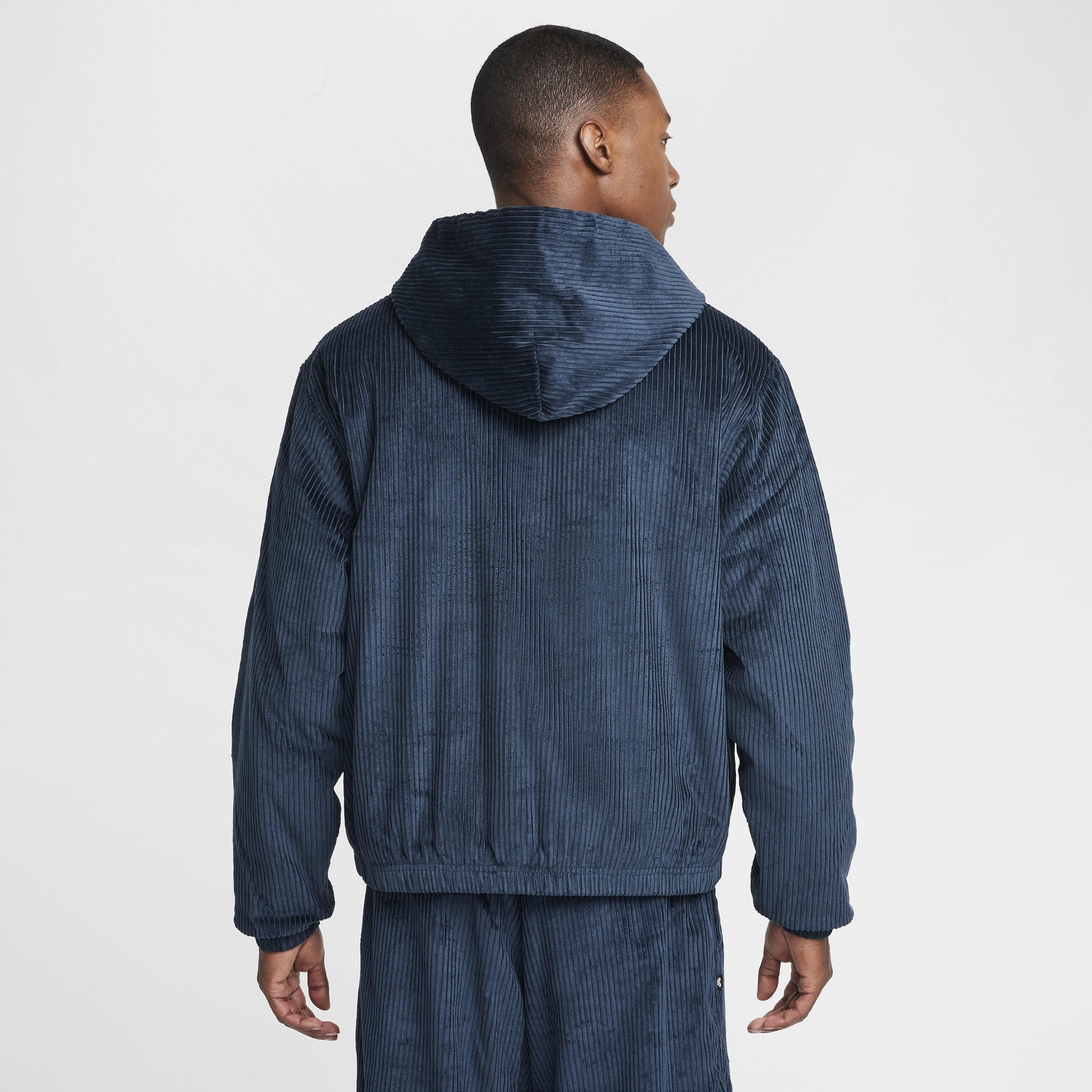 Buy Nike SB Full-Zip Hooded Corduroy Skate Jacket - Armoury