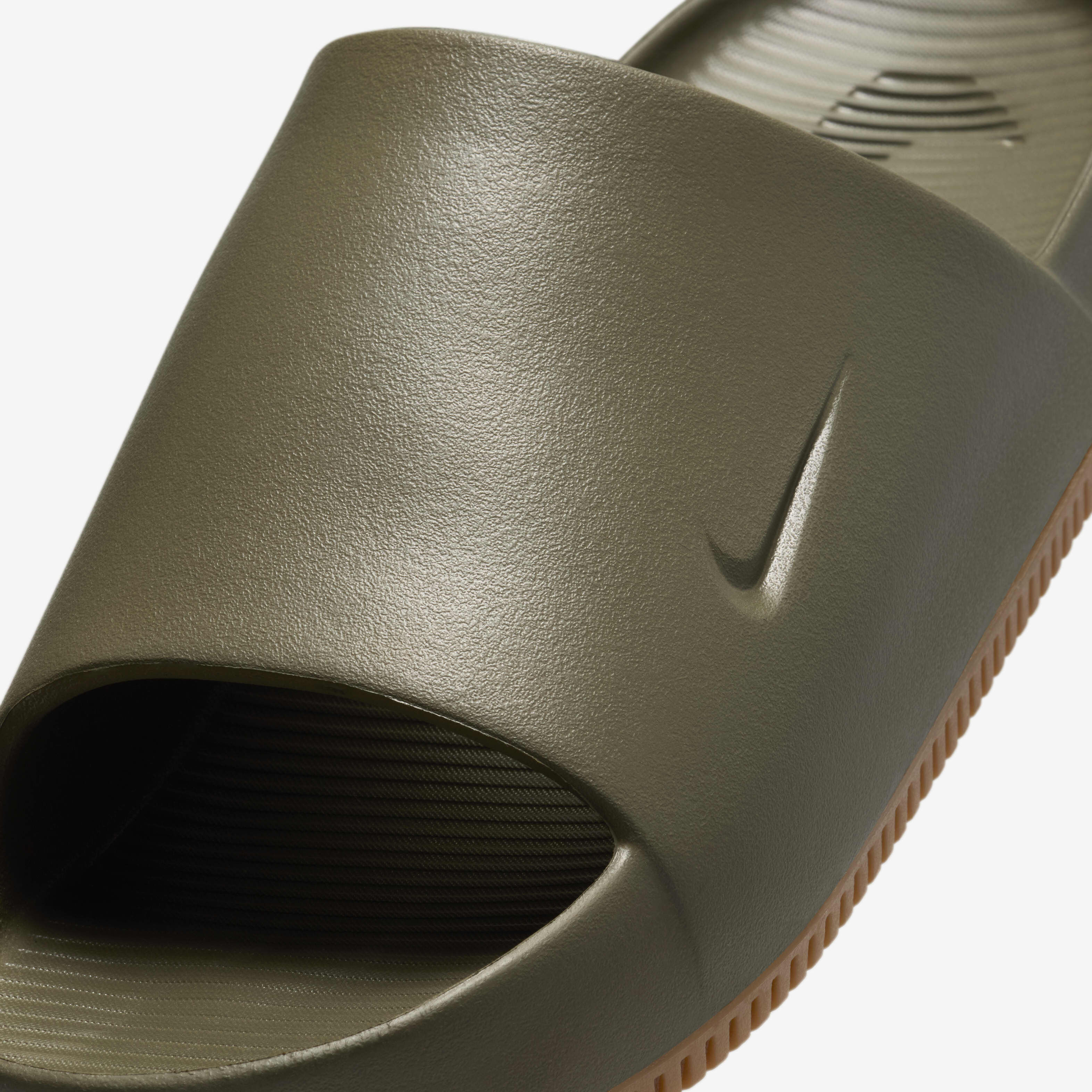 olive green slides nike