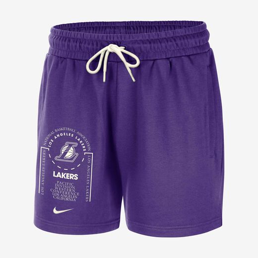 Basketball-Nike, Los Angeles Lakers Club Courtside, Men's Nike NBA Fleece Shorts