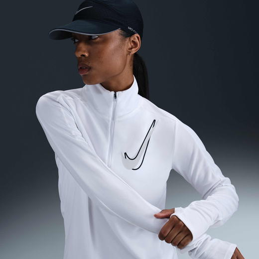 New In Women's Long Sleeves Shirts-Nike, Nike Swoosh, Women's Dri-FIT 1/2-Zip Running Mid Layer