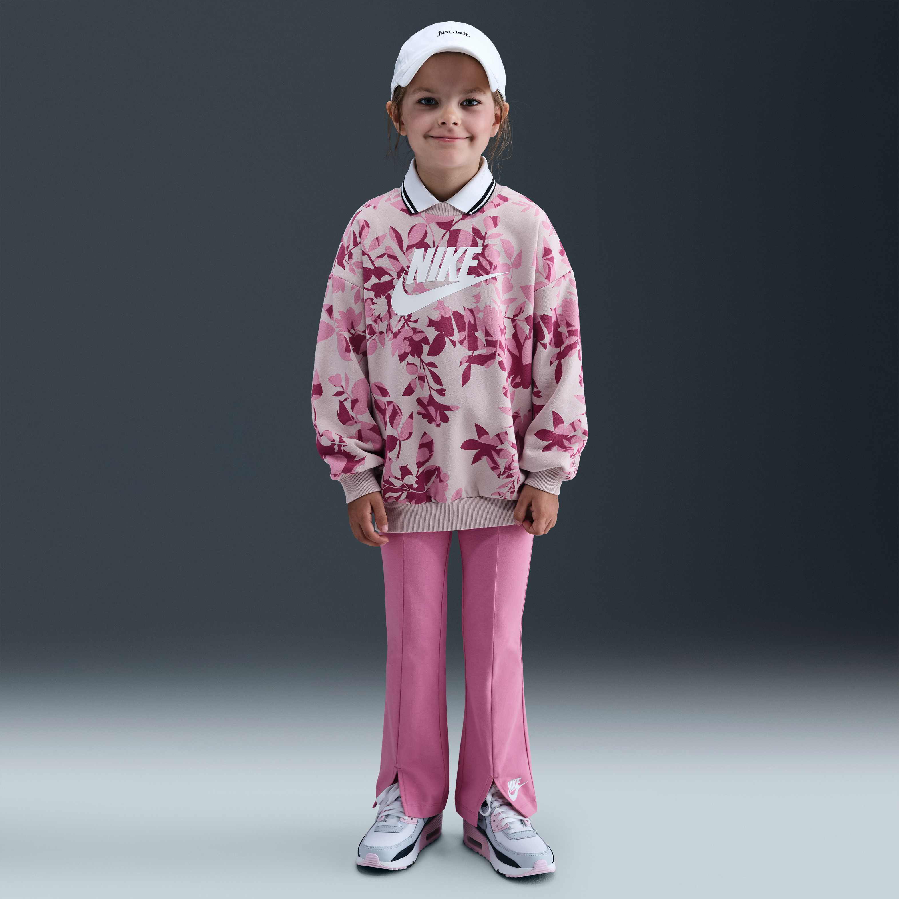 Buy Nike Younger Kids' Floral Camo Crew and Leggings Set Magic
