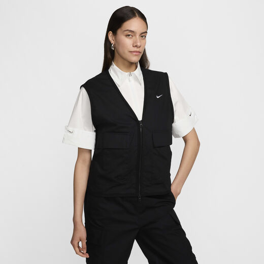 Gilets-Nike, Nike Sportswear Essential, Women's Loose Woven Cargo Gilet Gilets-Nike, Nike Sportswear Essential, Women's Loose Woven Cargo Gilet