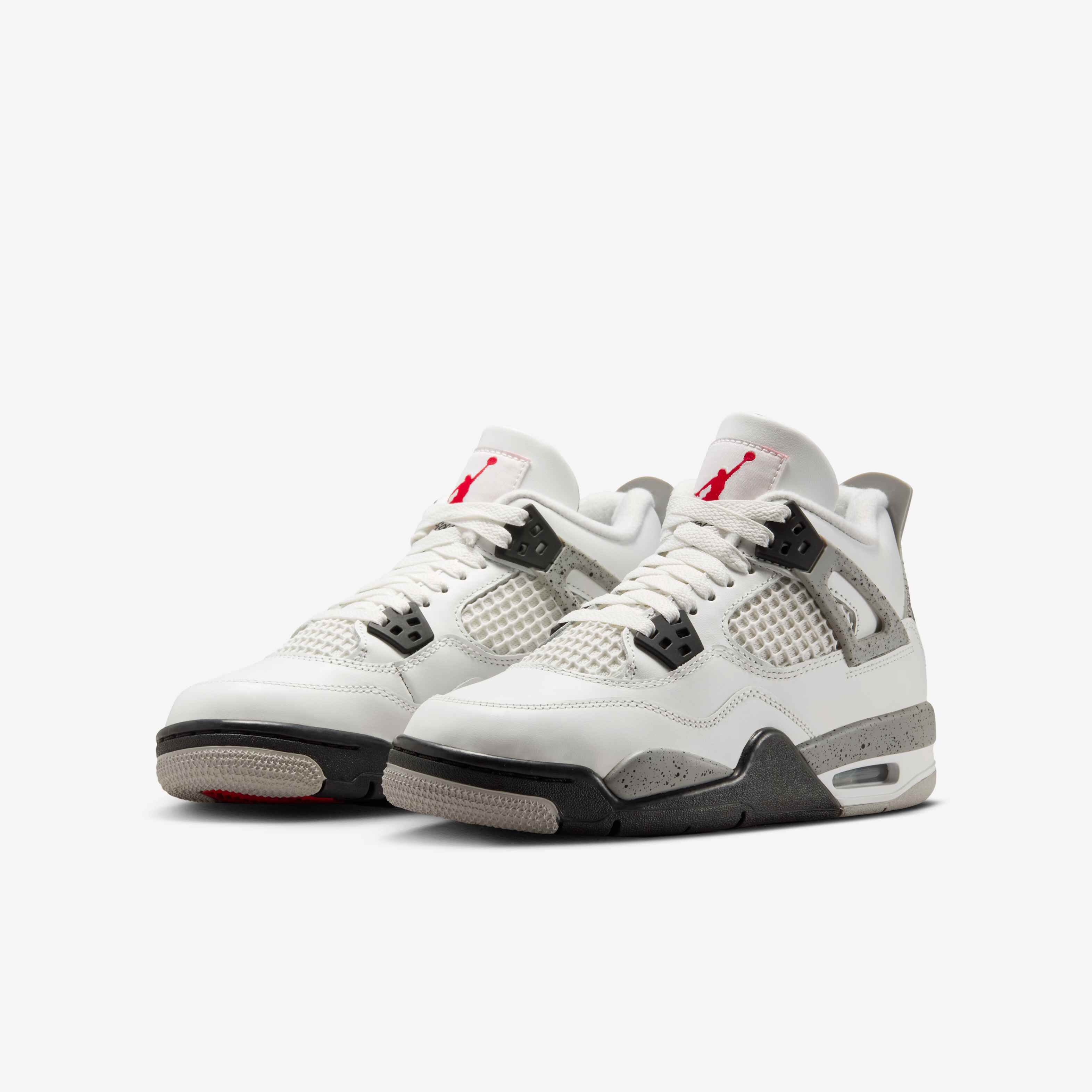 靴 NIKE AIR JORDAN4 WHITE CEMENT 28cm Nike Air Jordan 4 Retro Oreo Tech White Cement Men's Size 13