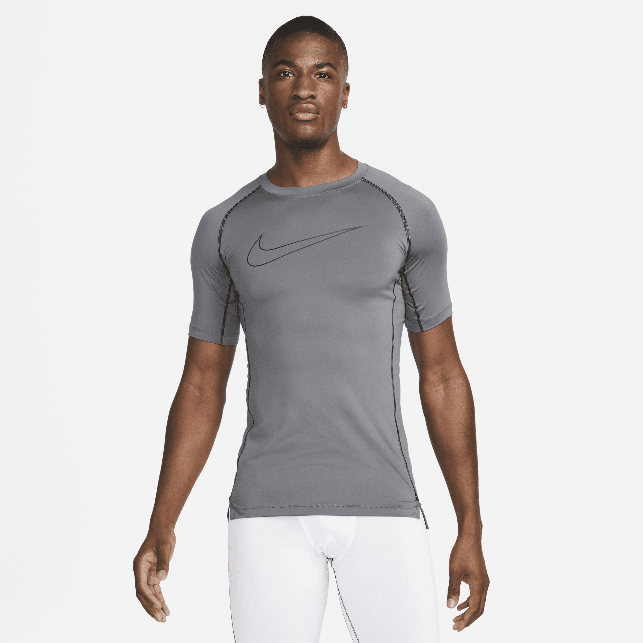 Shop Pro Dri FIT Men s Tight Fit Short Sleeve Top Nike KSA