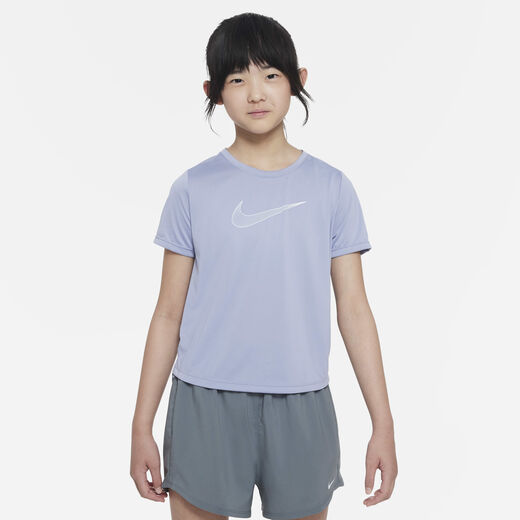 T-Shirts & Tops-Nike, Nike One, Older Kids' (Girls') Dri-FIT Short-Sleeve Training Top