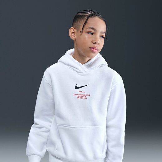 Kids' Hoodies & Sweatshirts-Nike, Nike Sportswear Club Fleece, Older Kids' (Boys') Pullover Hoodie