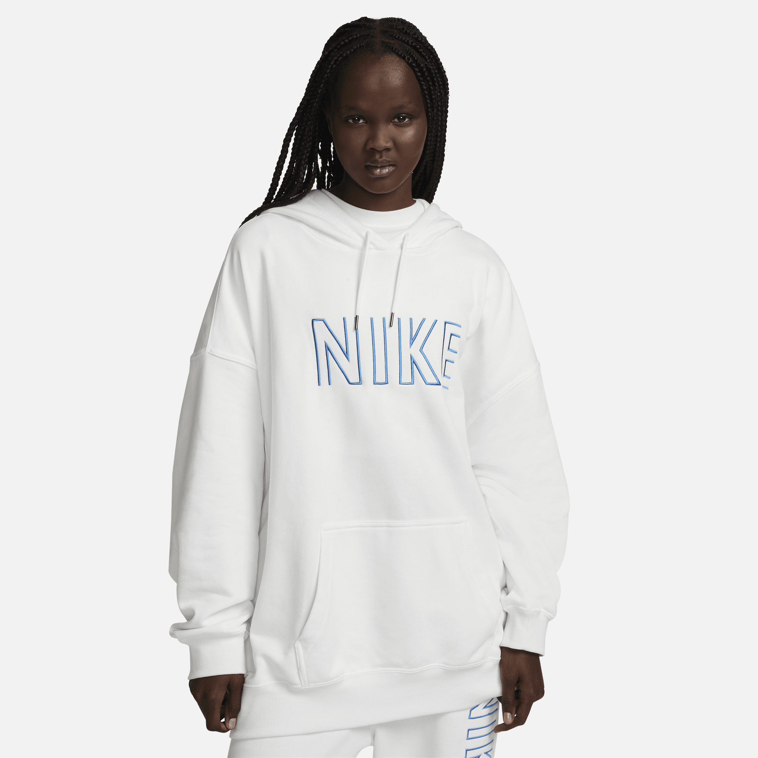 White nike hoodie store vintage
