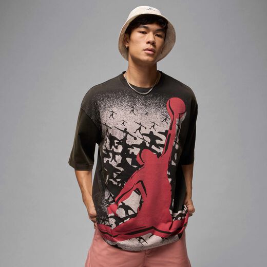 T-Shirts & Tops-JRDN, Jordan, Men's Oversized Reissue T-Shirt