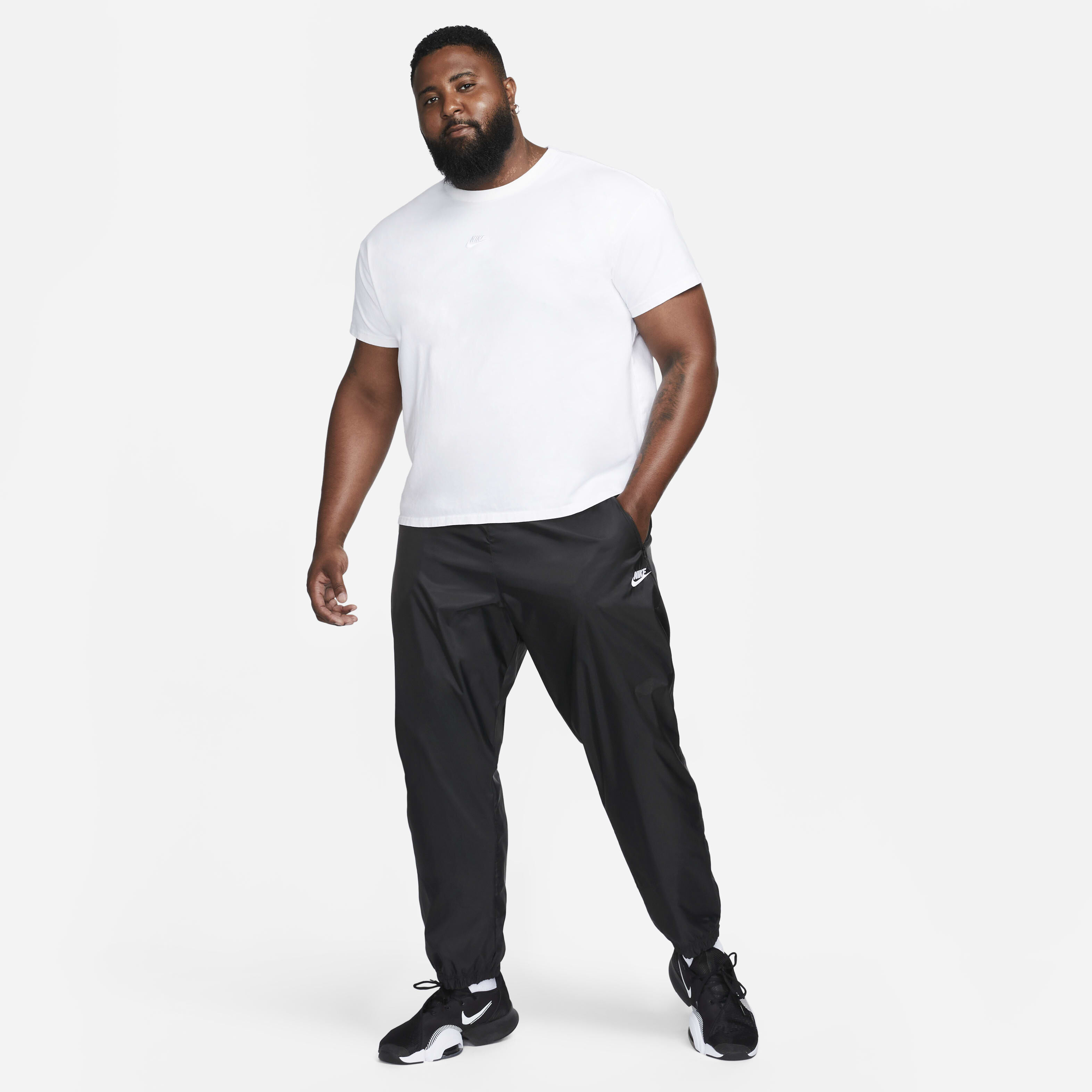 Black nike windrunner pants top