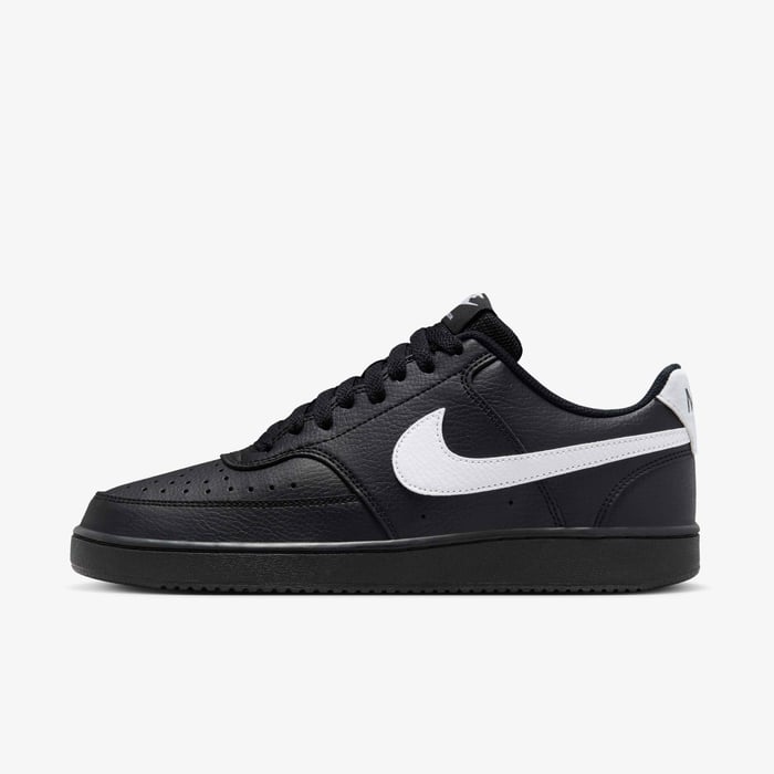 Buy Nike Court Vision Low Men's Shoes Black/Black/White Nike