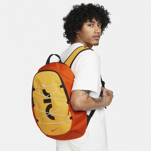 Nike air backpack yellow hot sale