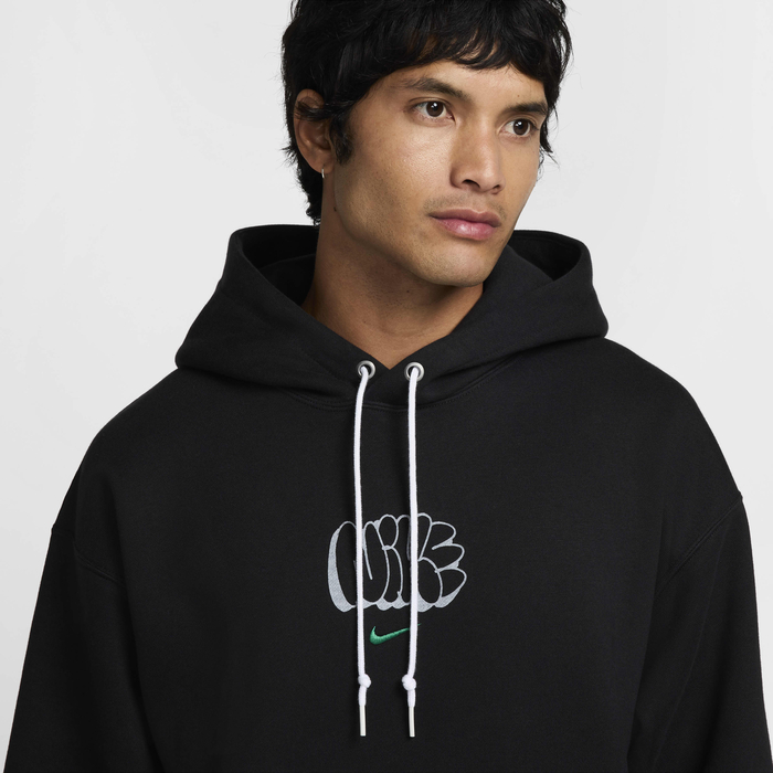Buy Nike Solo Swoosh Men's Fleece Hoodie Black/Malachite Nike