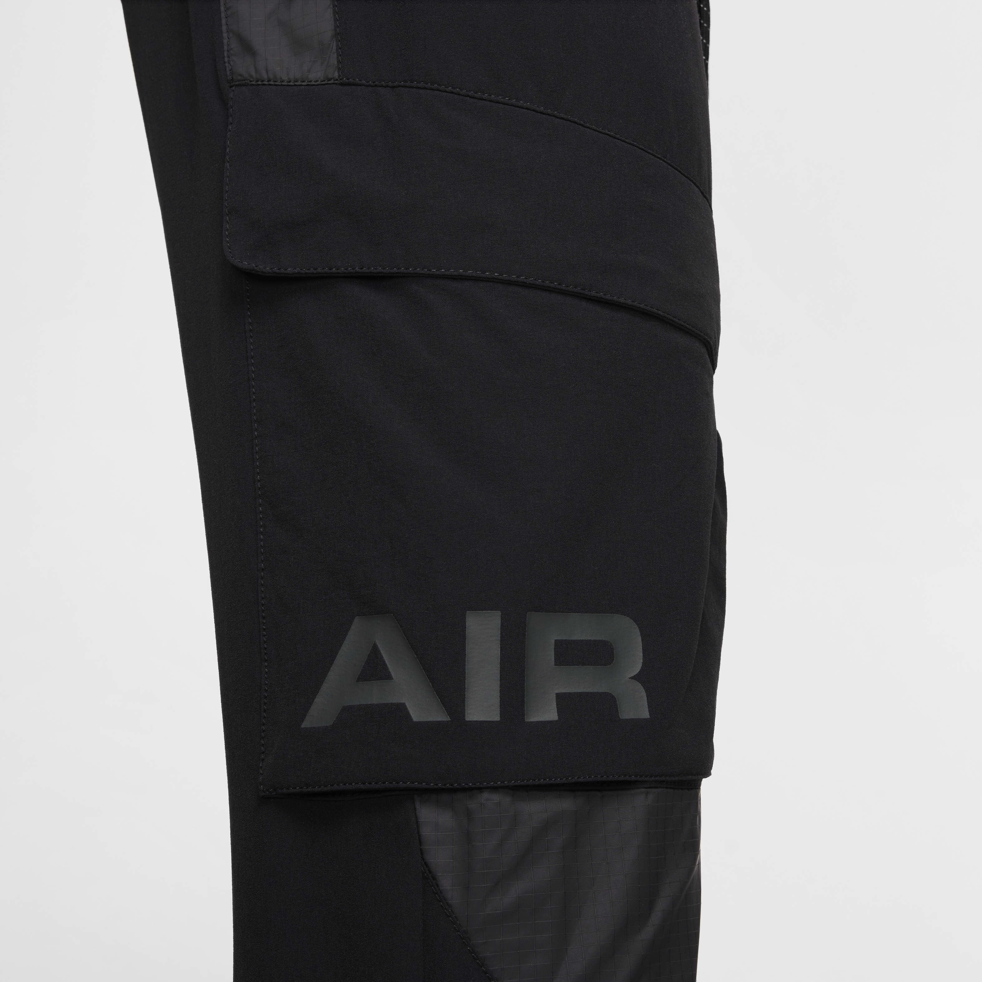 Buy Nike Sportswear Air Max Men s Woven Cargo Trousers Black Black Black Nike Saudi Official
