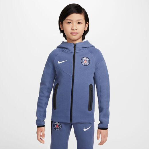 New In Kids' Hoodies & Sweatshirts-Nike, Paris Saint-Germain Tech, Older Kids' (Boys') Nike Football Fleece Full-Zip Hoodie