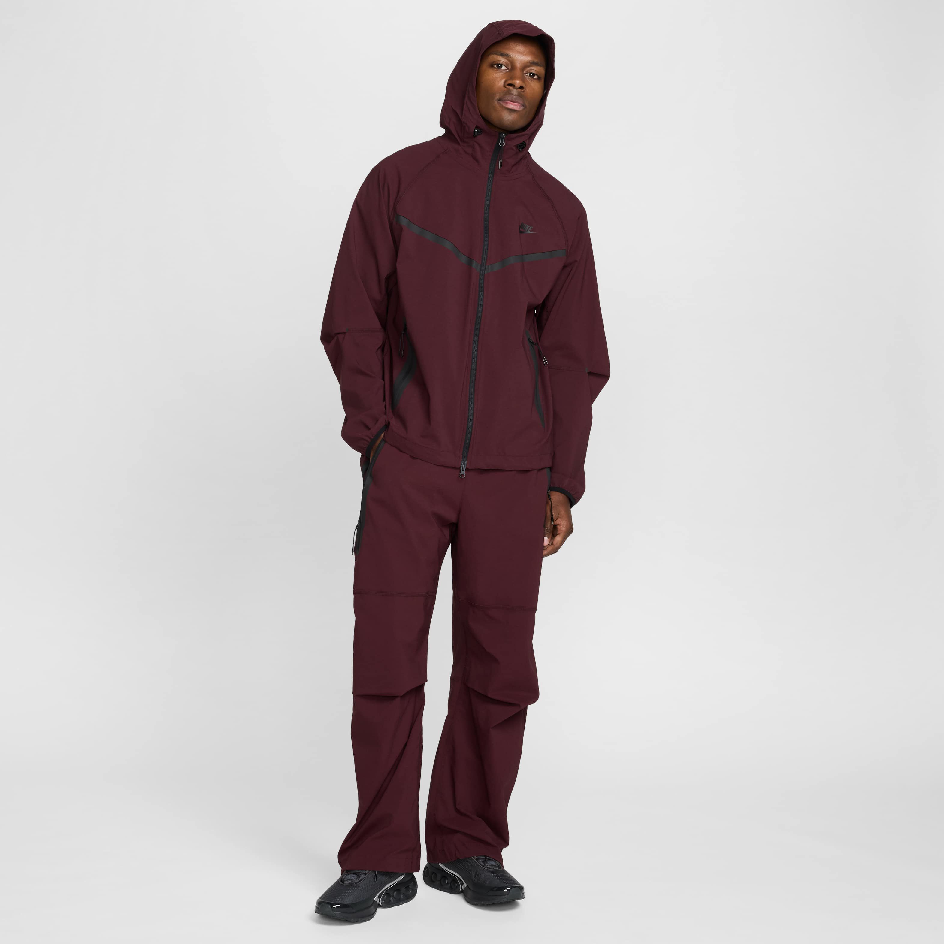 Buy Nike Tech Men's Woven Oversized Trousers - Burgundy Crush