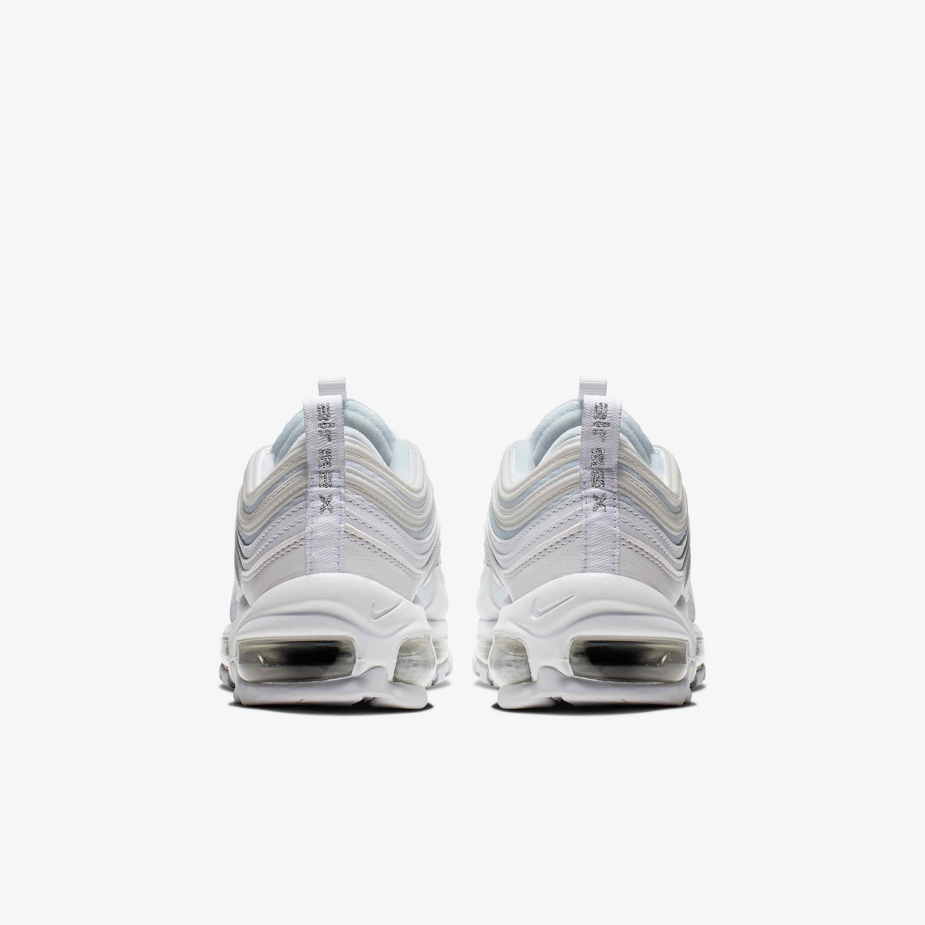 Buy Nike Air Max 97 Older Kids' Shoes White/Metallic Silver