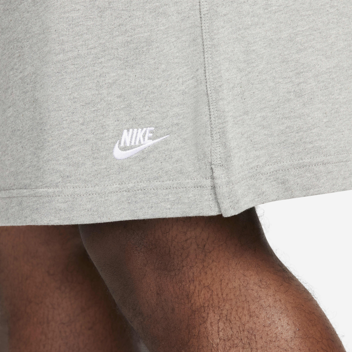 Buy Nike Club Men's Knit Shorts Dark Grey Heather/White Nike