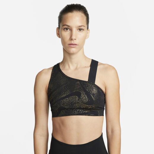 Sports Bras-Nike, Nike Swoosh, Women's Medium-Support Asymmetrical Non-Padded Sports Bra