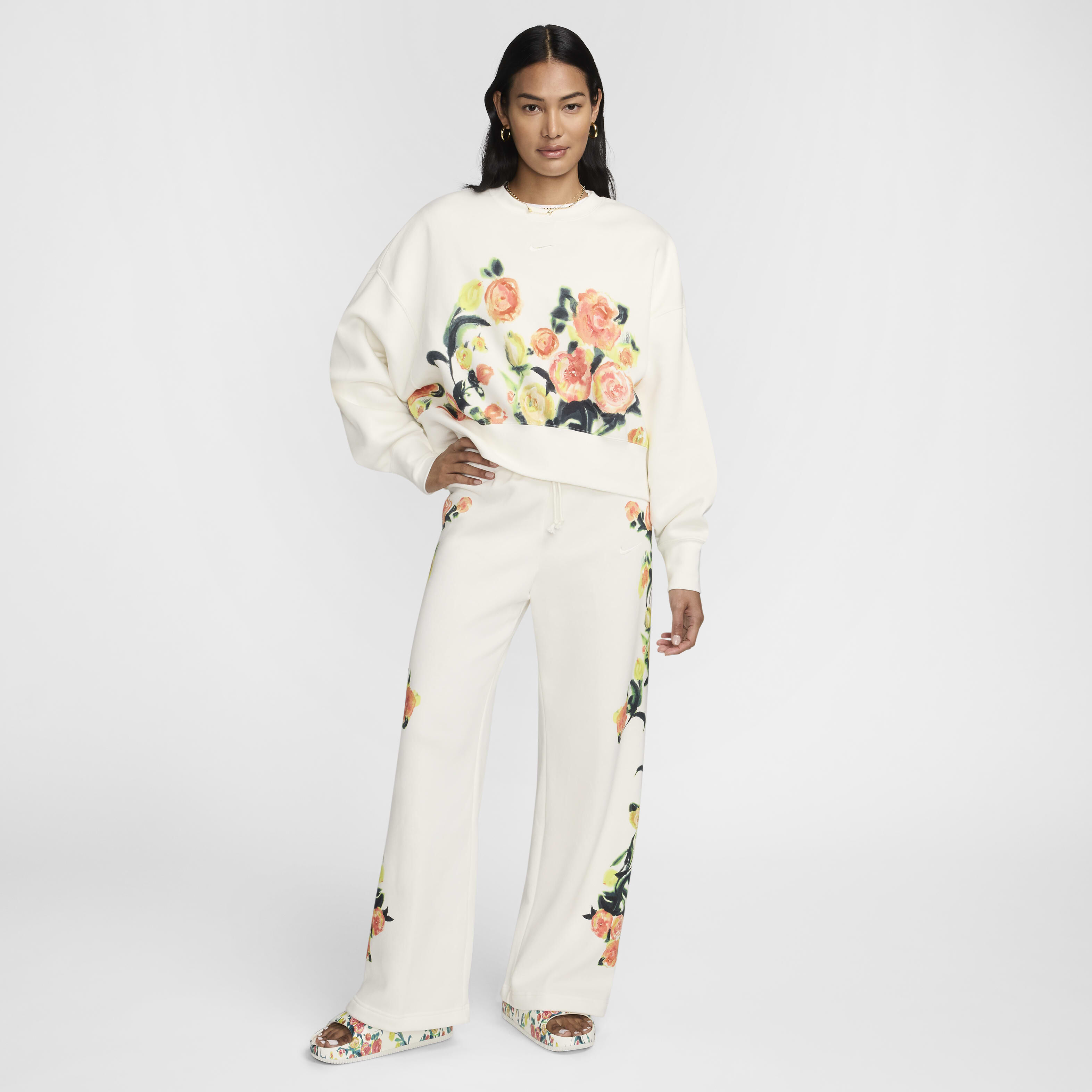 Buy Nike Sportswear Phoenix Fleece Women s Artist Collection Over Oversized Crew Neck Sweatshirt Nike Saudi Official