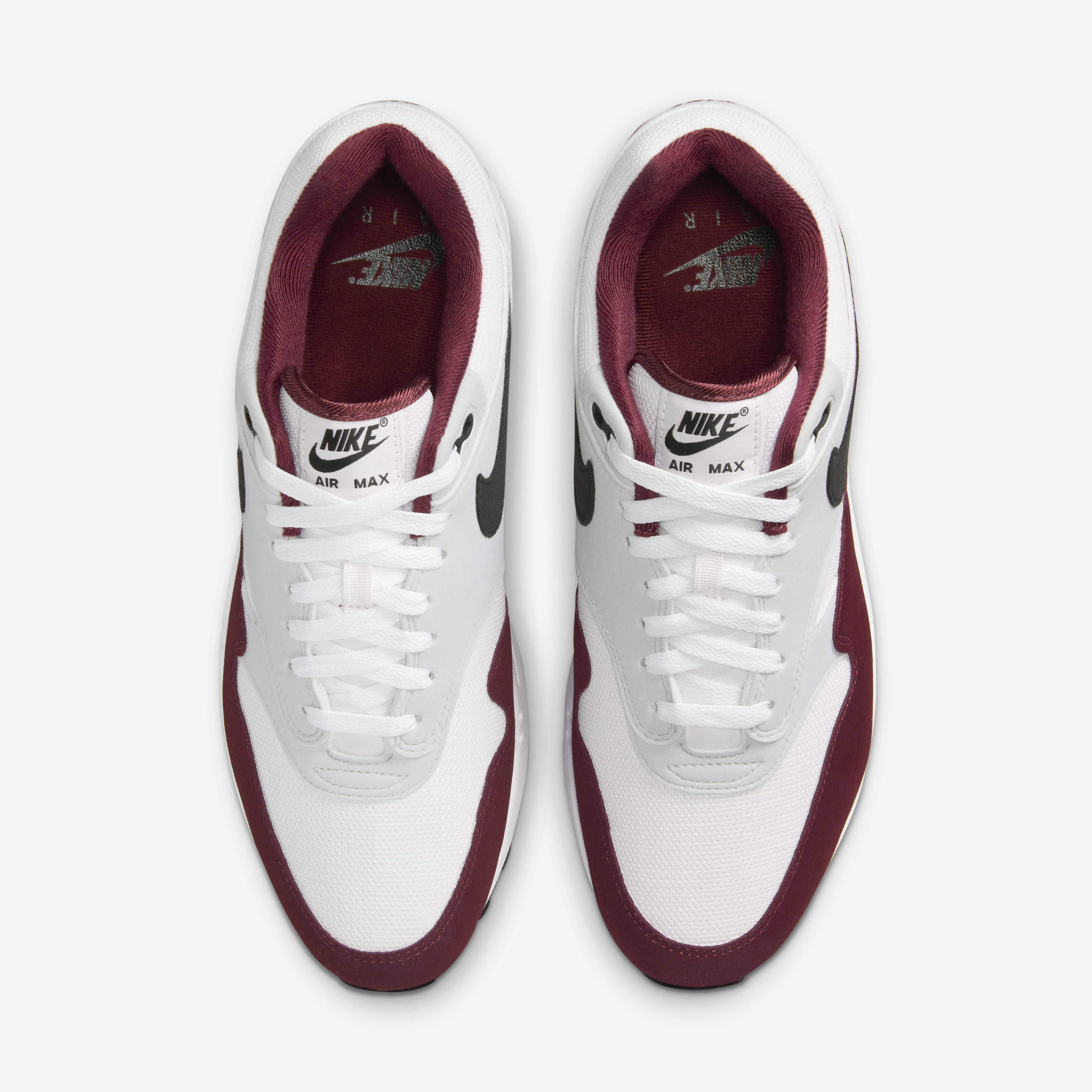 Nike air max 1 mens maroon/black-white 2025