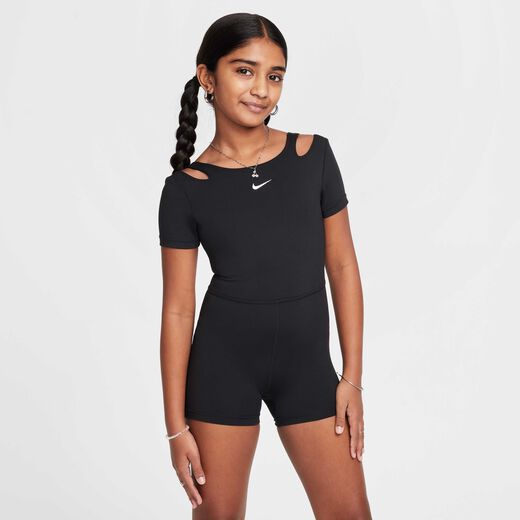 Training & Gym Bodysuits-Nike, Nike One, Girls' Dri-FIT Leotard
