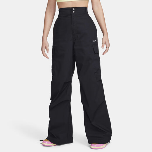 Clothing-Nike, Nike Sportswear, Women's High-Waisted Loose Woven Cargo Trousers