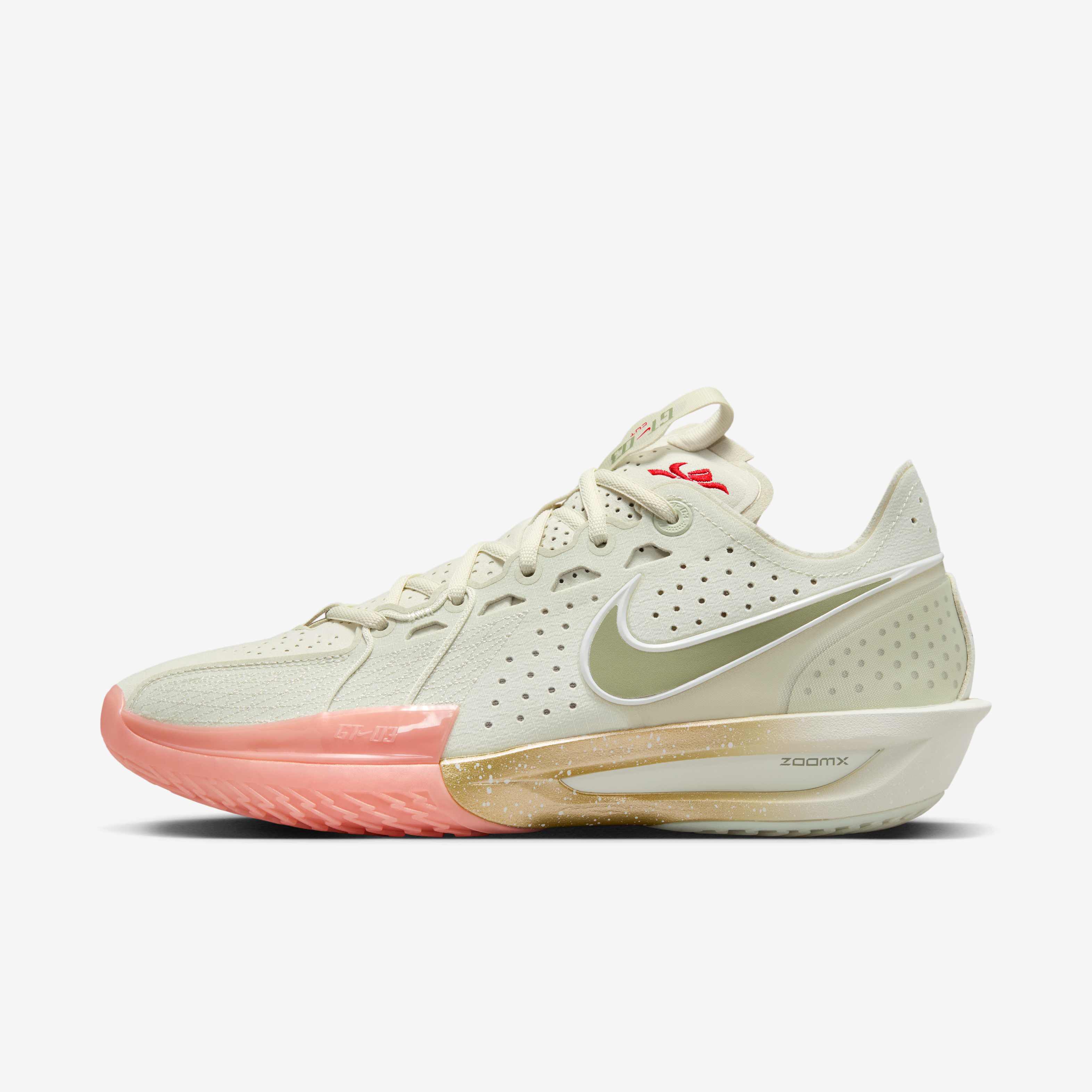 Buy Nike G.T. Cut 3 Basketball Shoes Sea Glass Metallic Gold University Red Oil Green Nike Saudi Official
