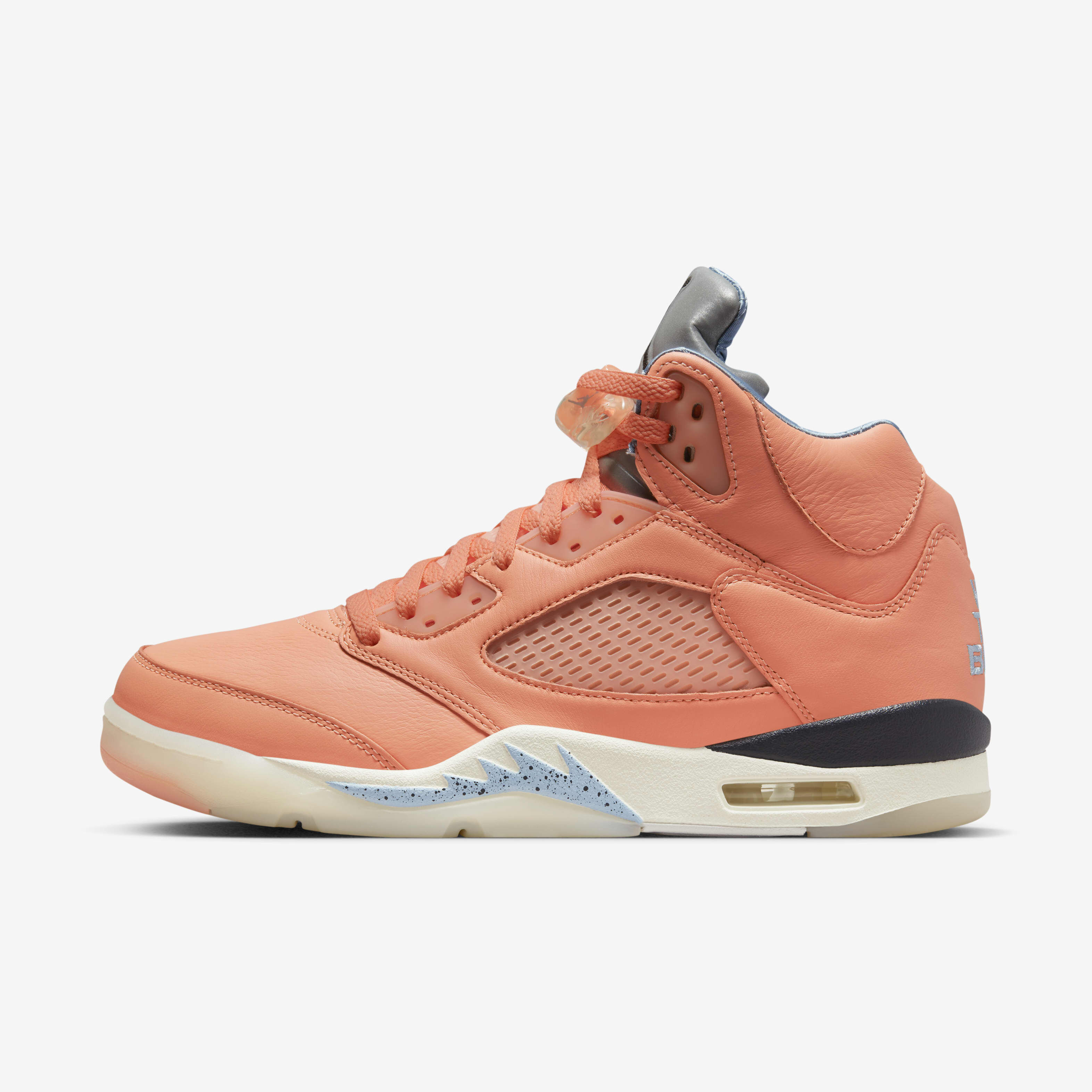 Buy Air Jordan 5 x DJ Khaled Men s Shoes Crimson Bliss Sail Leche Blue Nike Saudi Official
