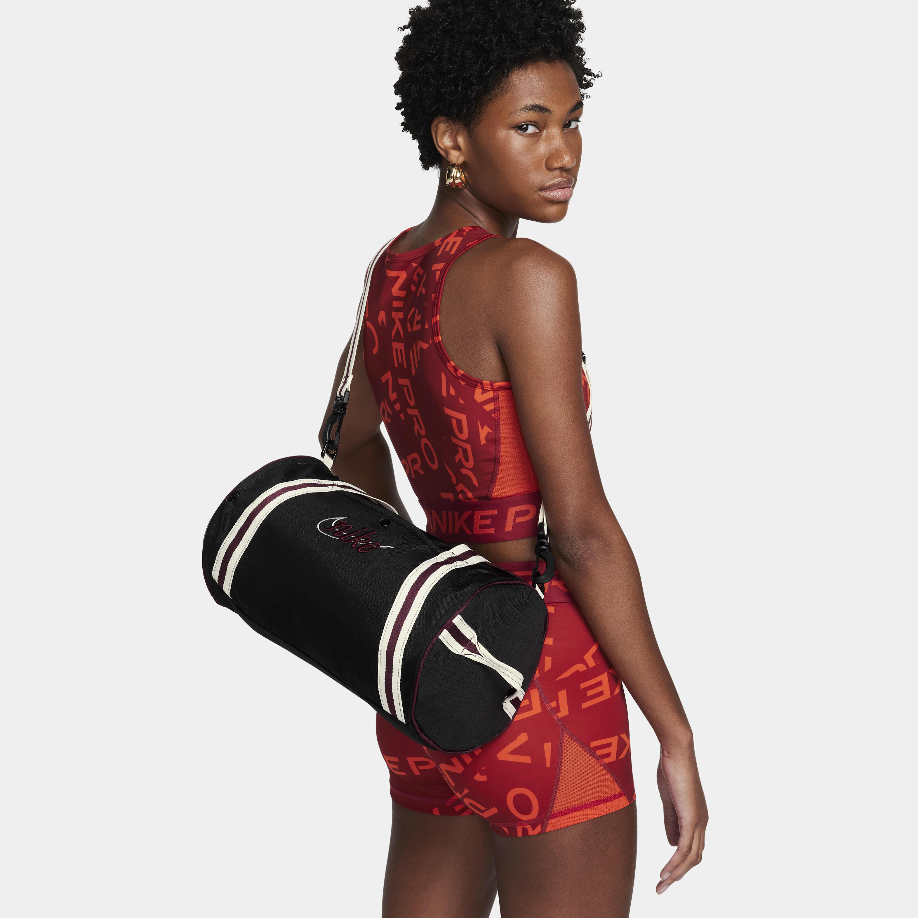 Buy Nike Heritage Retro Duffel Bag (13L) - Black/Sail/Night