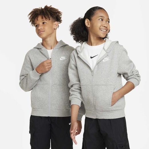 Hoodies & Sweatshirts-Nike, Nike Sportswear Club Fleece, Older Kids' Full-Zip Hoodie