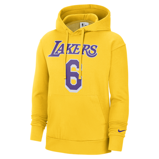 Shop Los Angeles Lakers Essential Men s Nike NBA Fleece Pullover