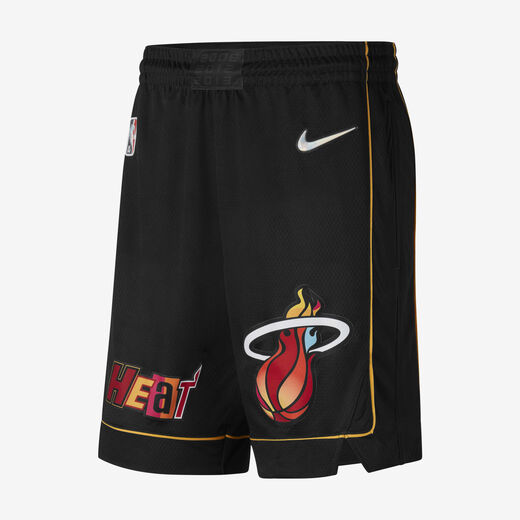 microscale heat transfer-Nike, Miami Heat City Edition, Men's Nike Dri-FIT NBA Swingman Shorts