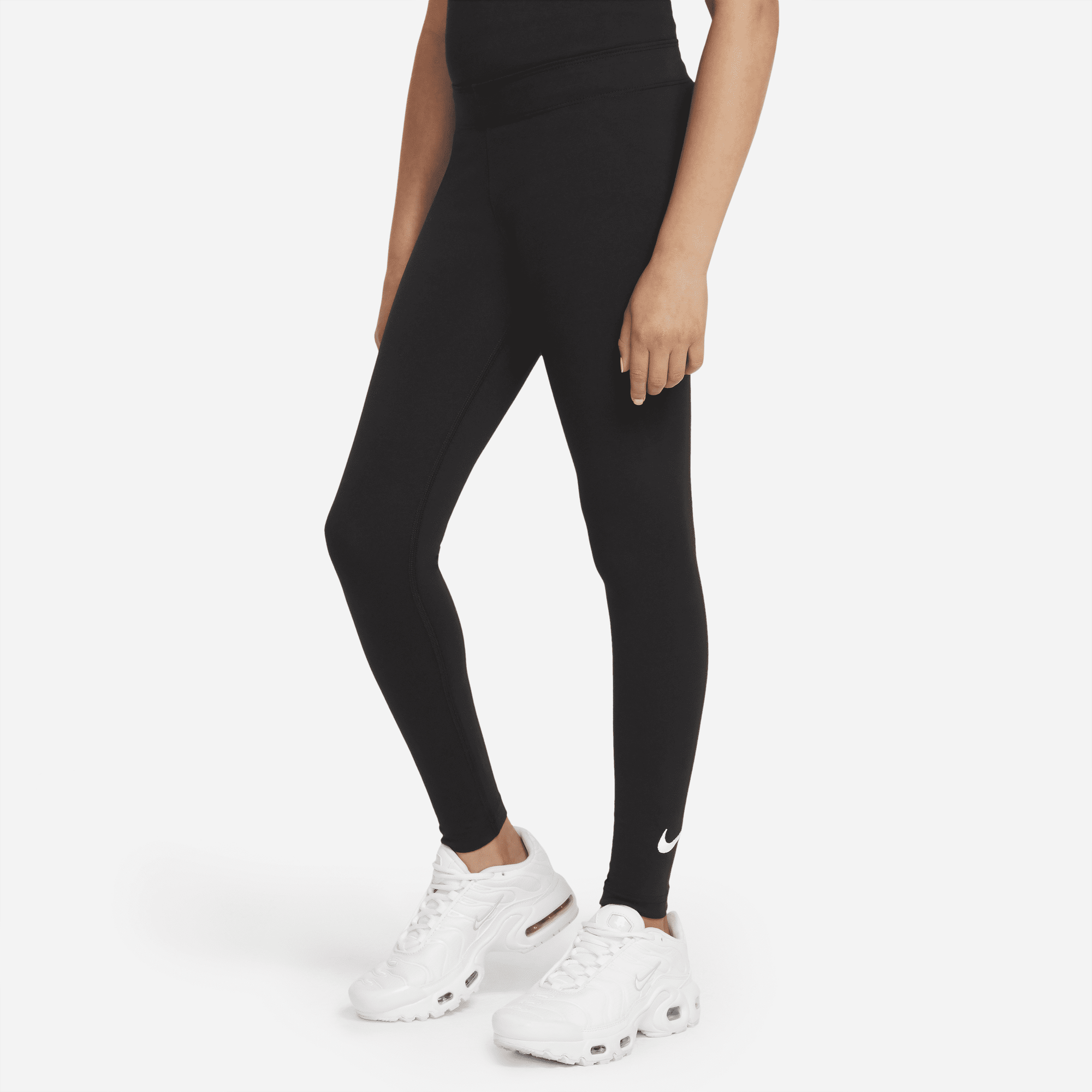 Shop Sportswear Favourites Older Kids\' (Girls\') Swoosh Leggings | Nike KSA
