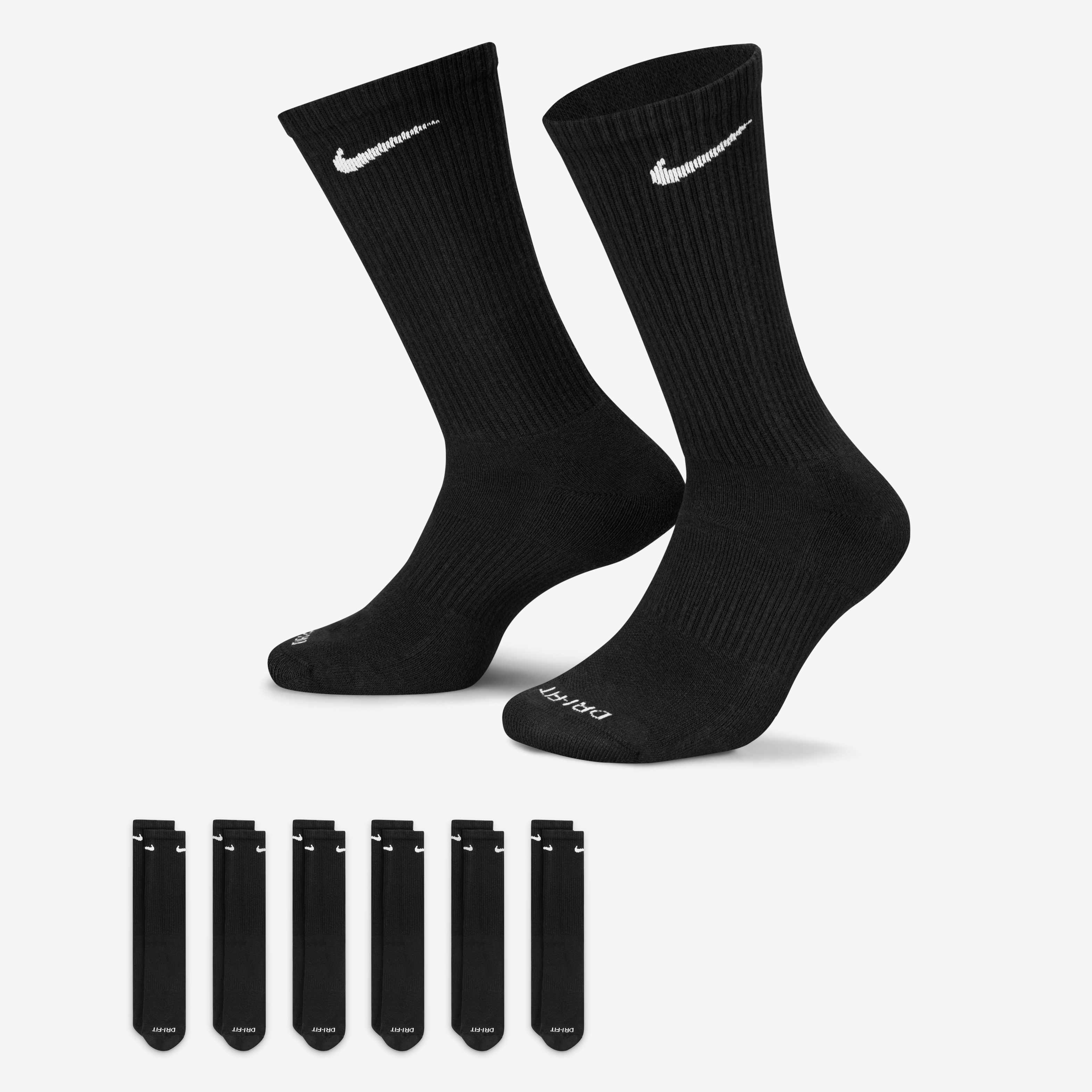 black nike cushion socks