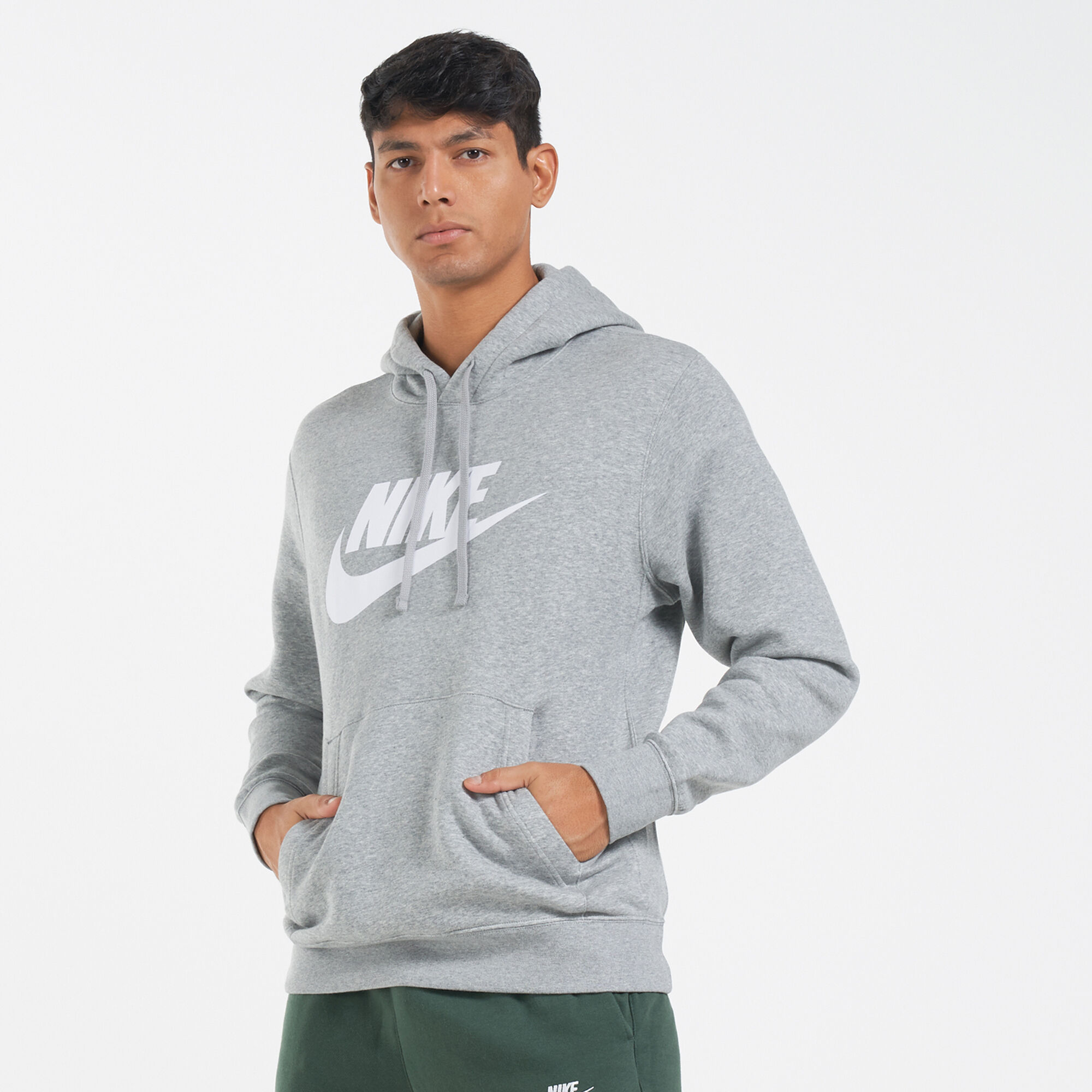 Nike sportswear club 2025 fleece graphic pullover hoodi