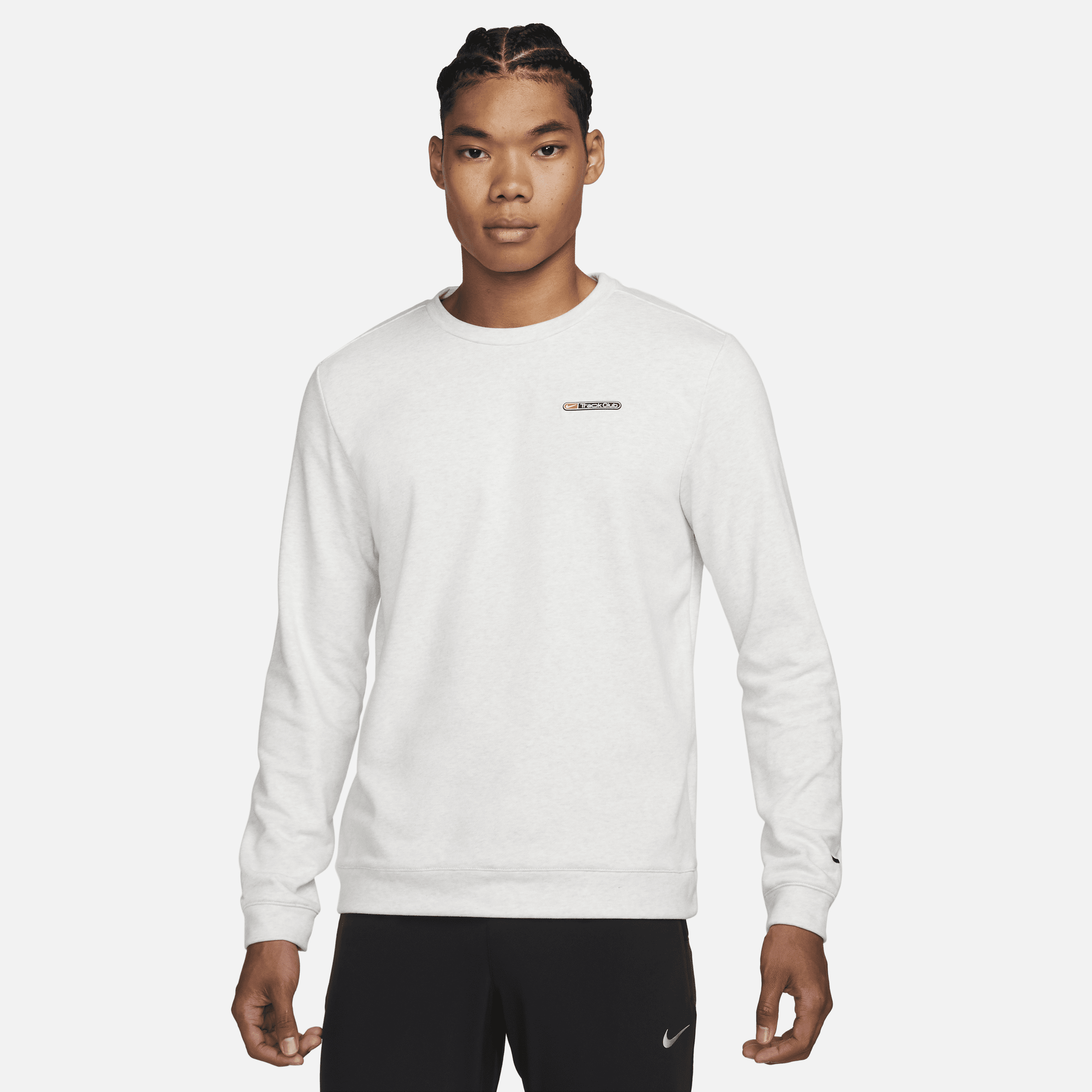 Nike Dri-FIT Track Club Men's Fleece Long-Sleeve Crew Neck Running  Sweatshirt