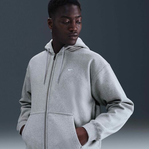 Hoodies & Sweatshirts-Nike, Nike Solo Swoosh, Men's Full-Zip Fleece Hoodie