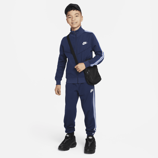 Nike blue polyester clearance lycra tracksuit