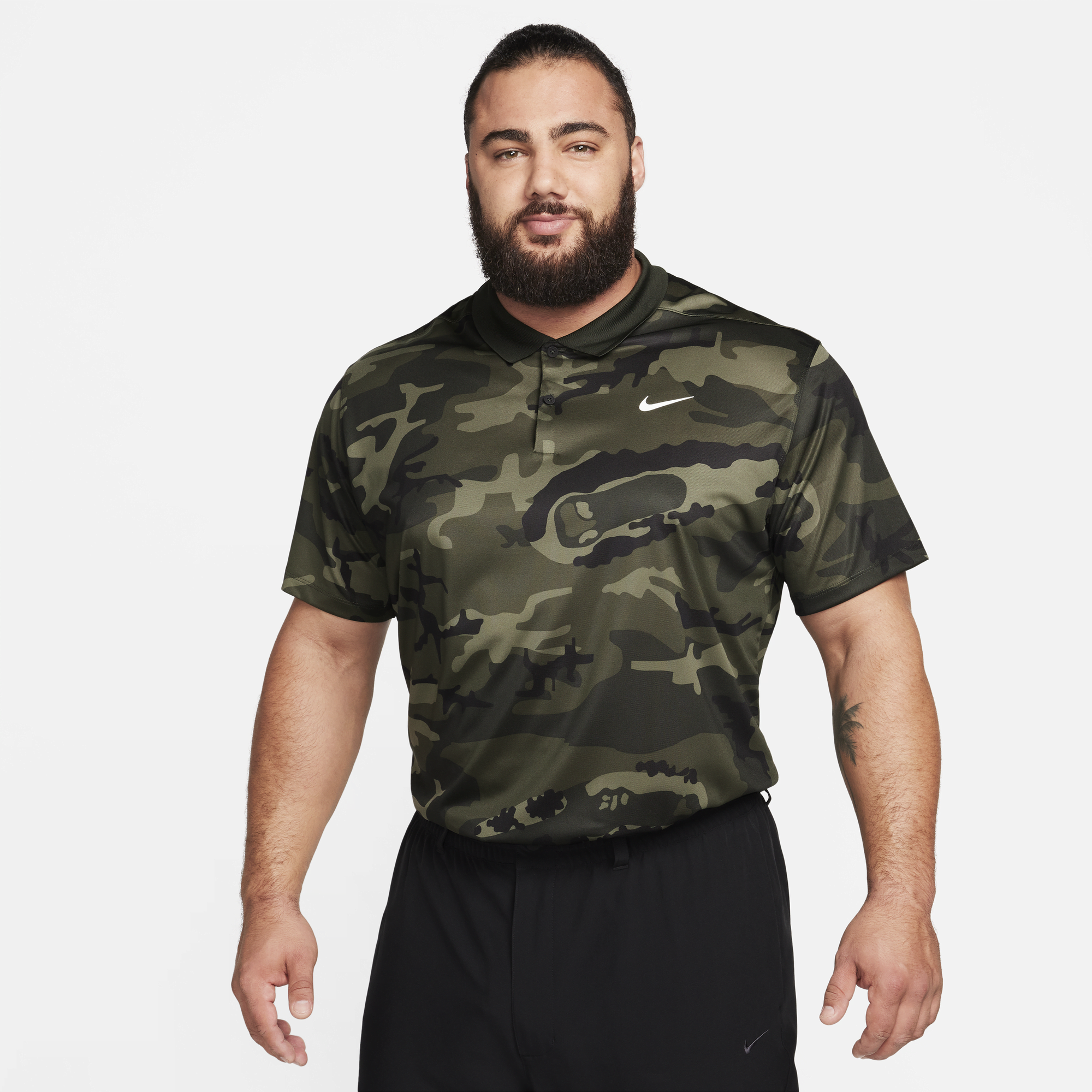 Nike camouflage sale golf shirt