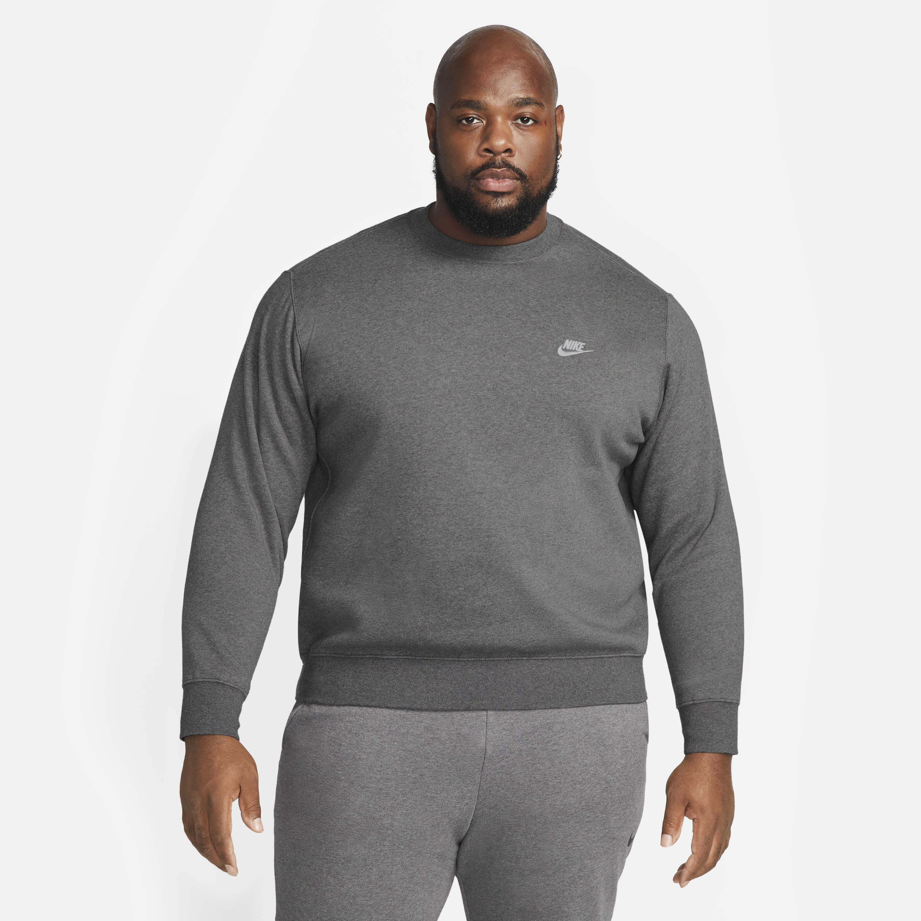 nike sportswear club fleece charcoal