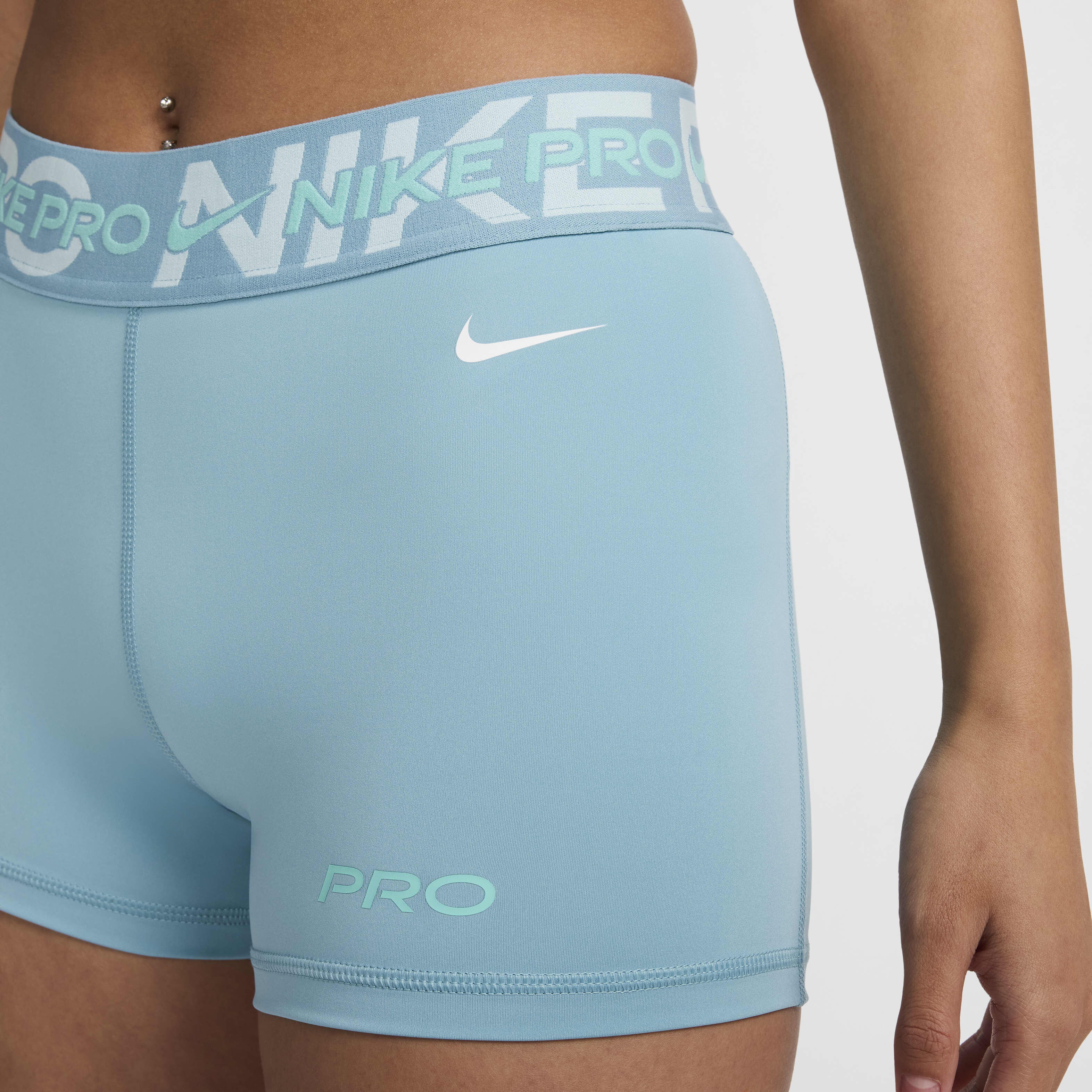Buy Nike Pro Women s Mid Rise 7.5cm approx. Graphic Biker Shorts Nike Saudi Official