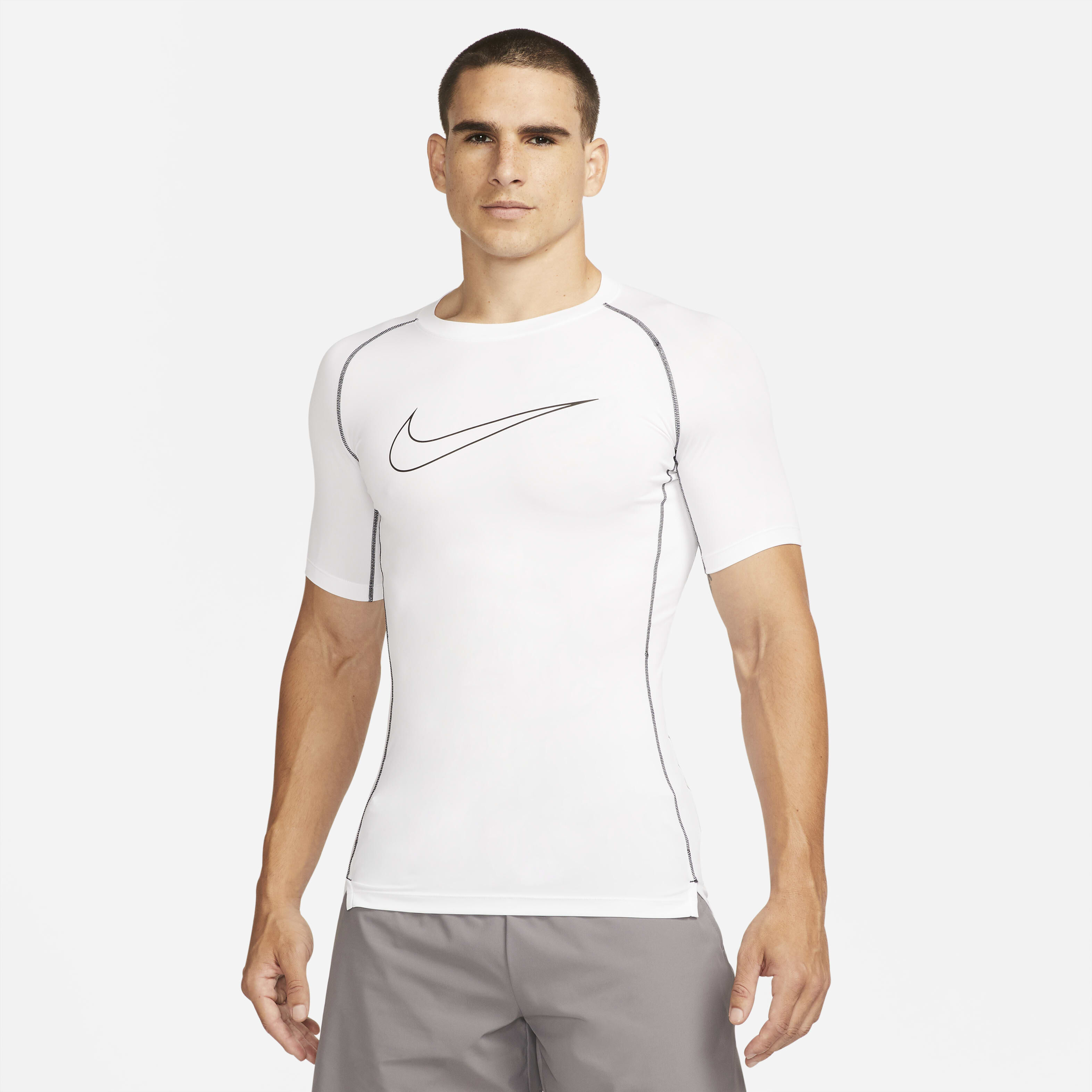 Nike grey compression shirt top