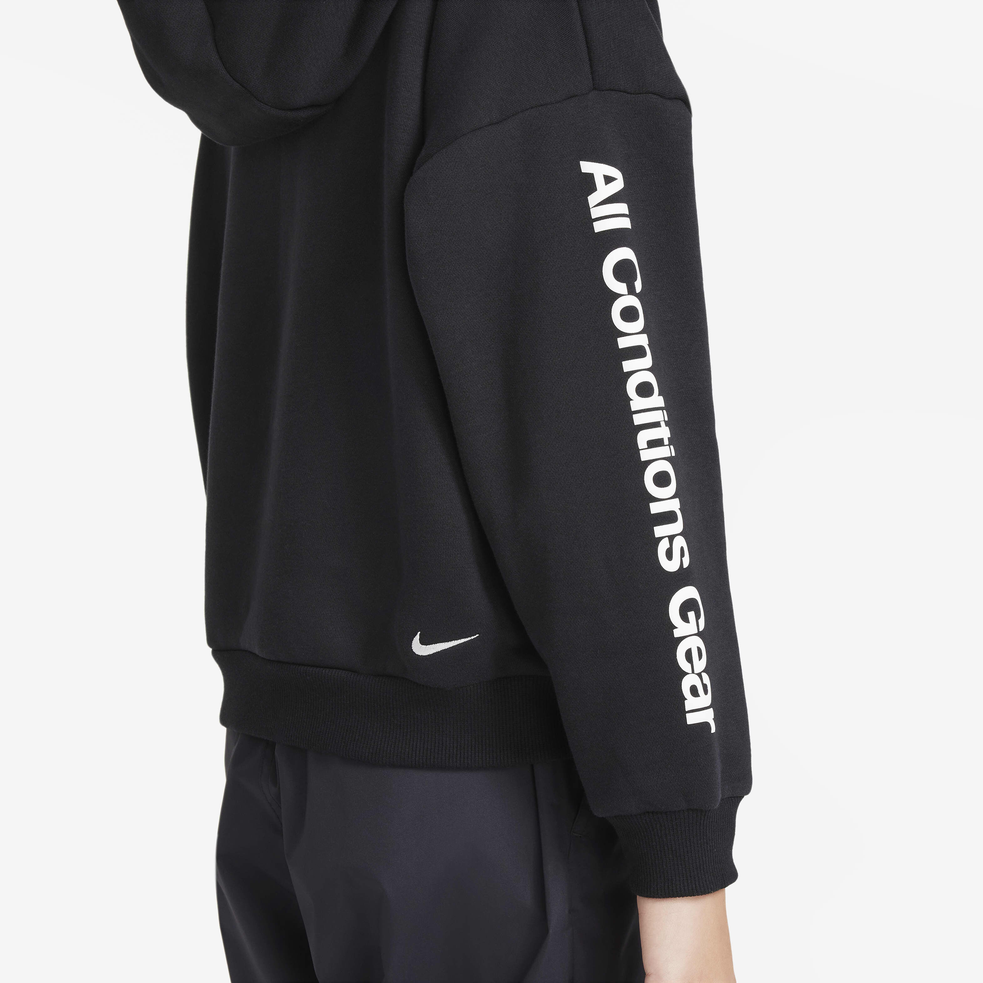 Buy Nike ACG Icon Fleece Older Kids' Pullover Hoodie - Black