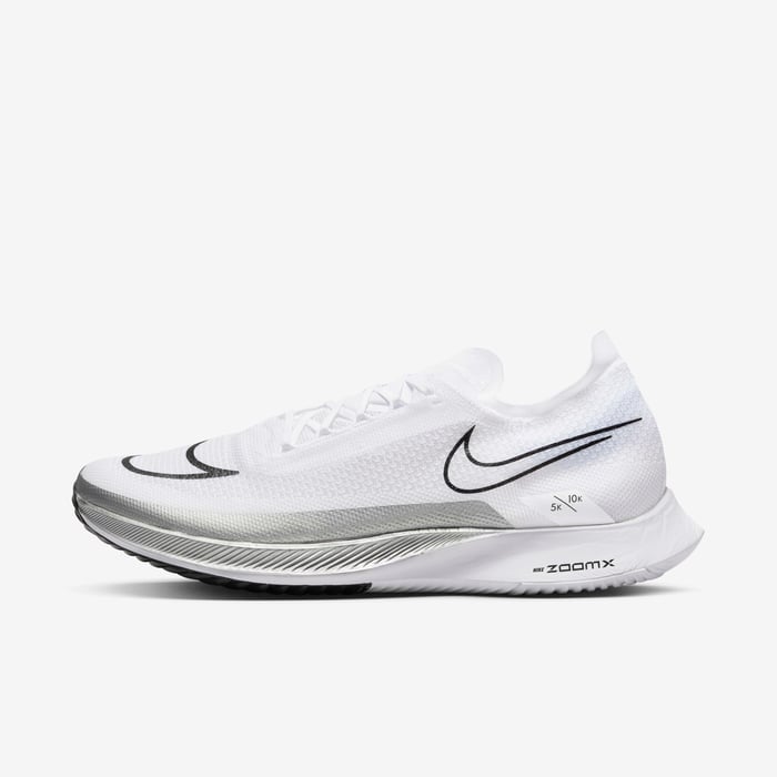 Buy Nike Streakfly Road Racing Shoes White/Metallic Silver/Black