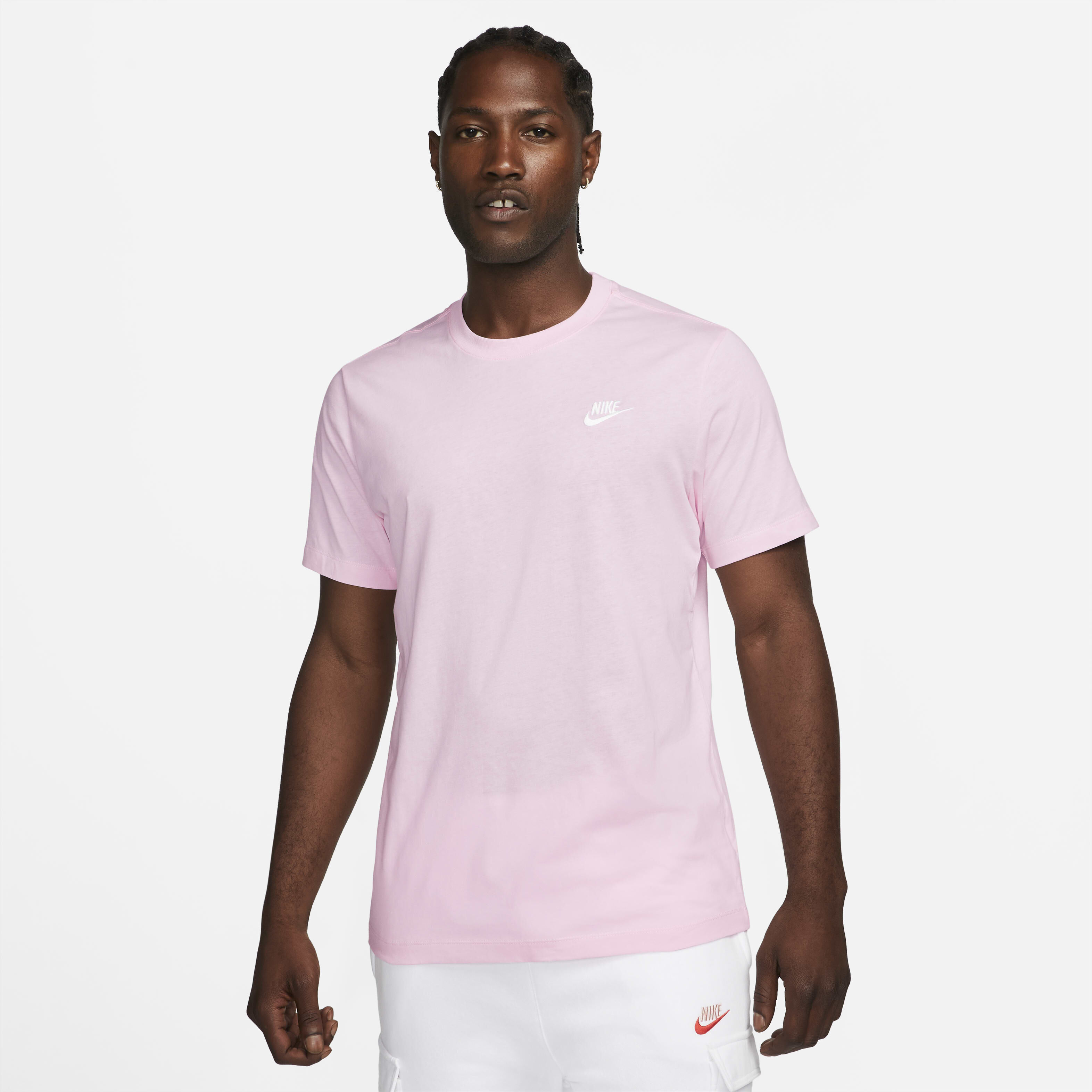 Buy Nike Sportswear Club Men's T-Shirt - Pink Foam/White